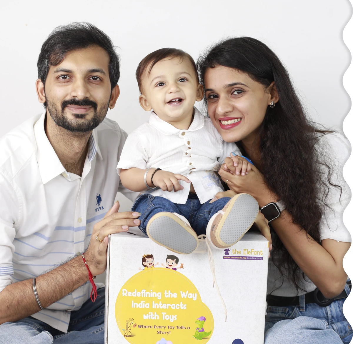Family with EleFant toys